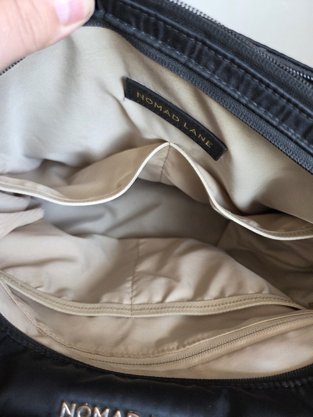 Nomad Lane Origami Tote Bag Travel Nylon Under Seat Carryon Jet Set Black Laptop - Picture 7 of 12
